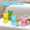 Babycop Easter Décor, 4 Pcs Bunny Table Decorations Wooden Spring Signs for Home, Wood Rabbit Tiered Tray/Mantal Décor for Farmhouse or Office Party Supplies